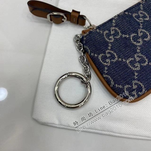 Gucci專櫃古馳最新款Emblem系列飾包帶卡片夾零錢包 jh2817型號：819113